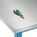 John Boos & Co Global Industrial„¢ Workbench Top, Stainless Steel Square Edge, 60"W x 36"D x 1-1/2" Thick IST-SSG6036